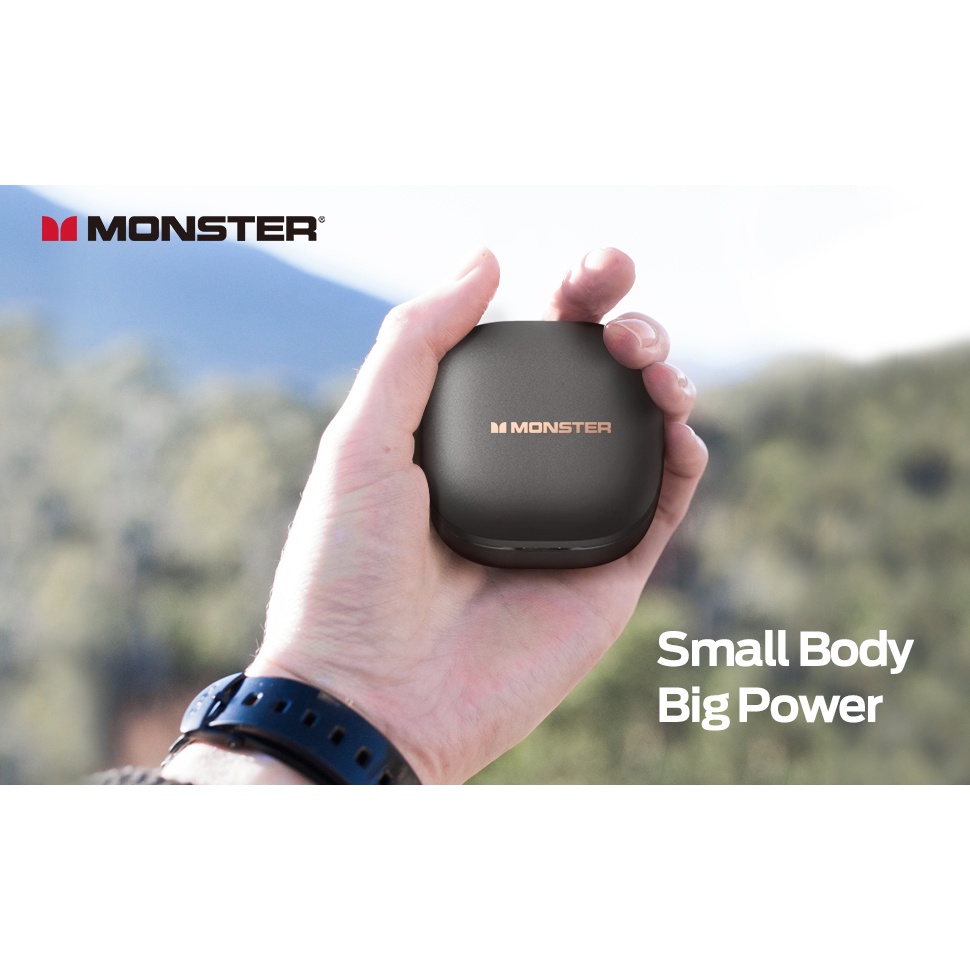 MONSTER Clarity 550 LT Earphone TWS Bluetooth 5.0 with Charging Base - Black