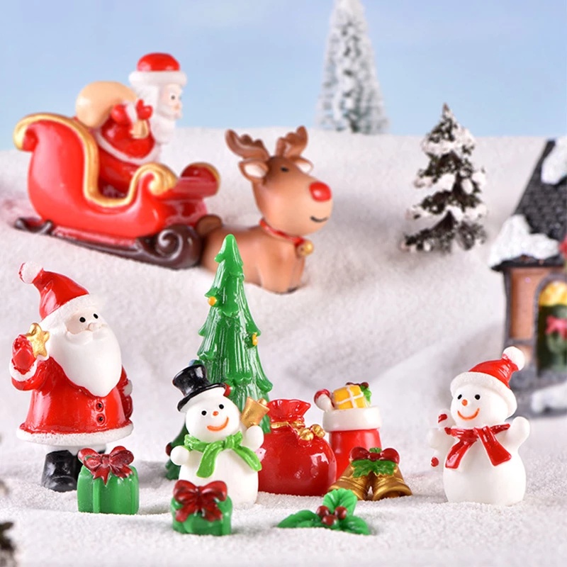 Ornamen Pohon Natal Mini Santa Claus Untuk Dekorasi Rumah Boneka