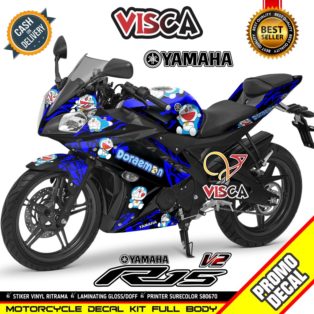 Decal R15 V2 Full Body Dekal R15 V2 Stiker R15 V2 Full Body Keren Striping R15 V2 Variasi Decal Holo
