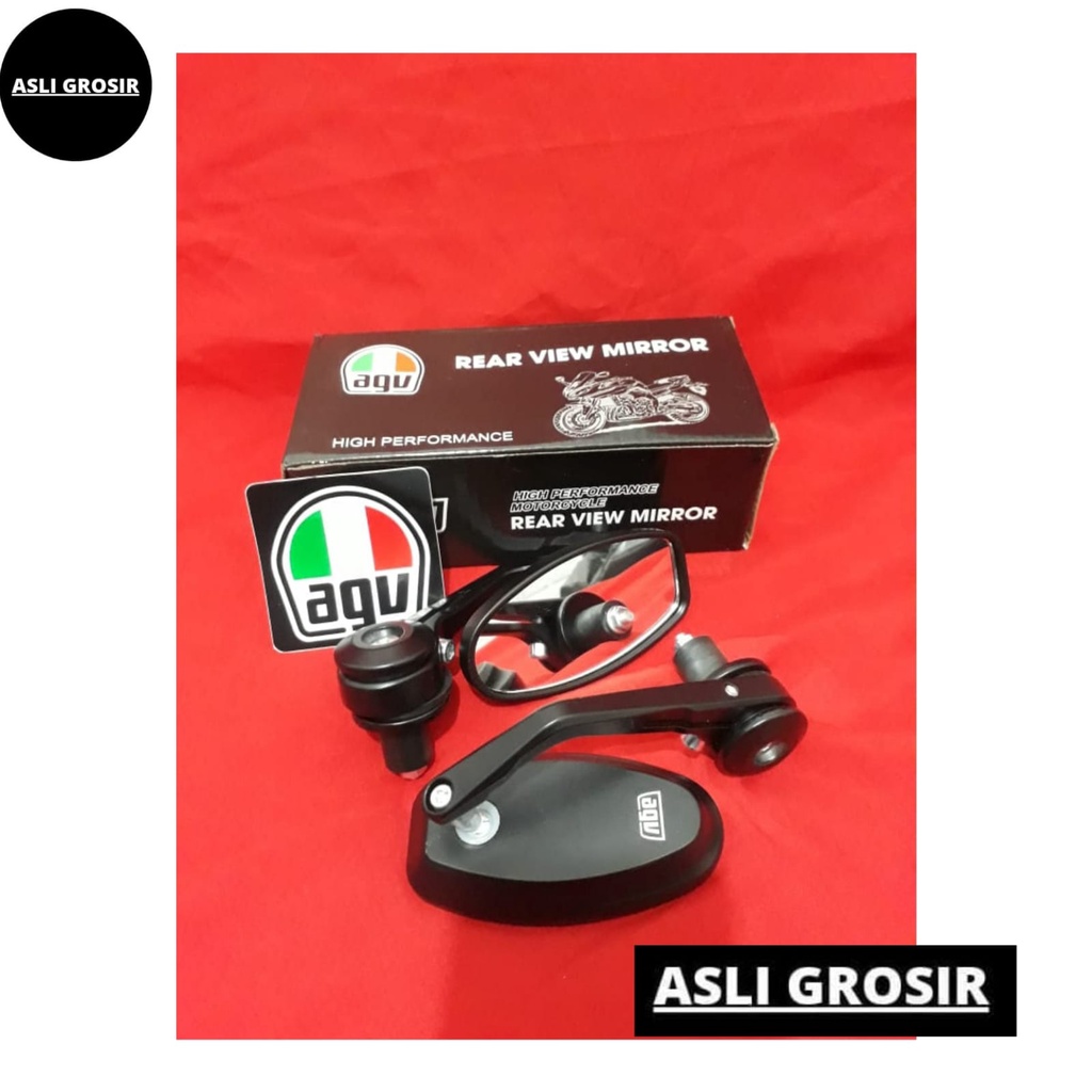 Promo Spion Jalu Oval AGV Beat Vario Scoopy Nmax Aerox Pcx Lexi Vixion Dll Kaca Putih