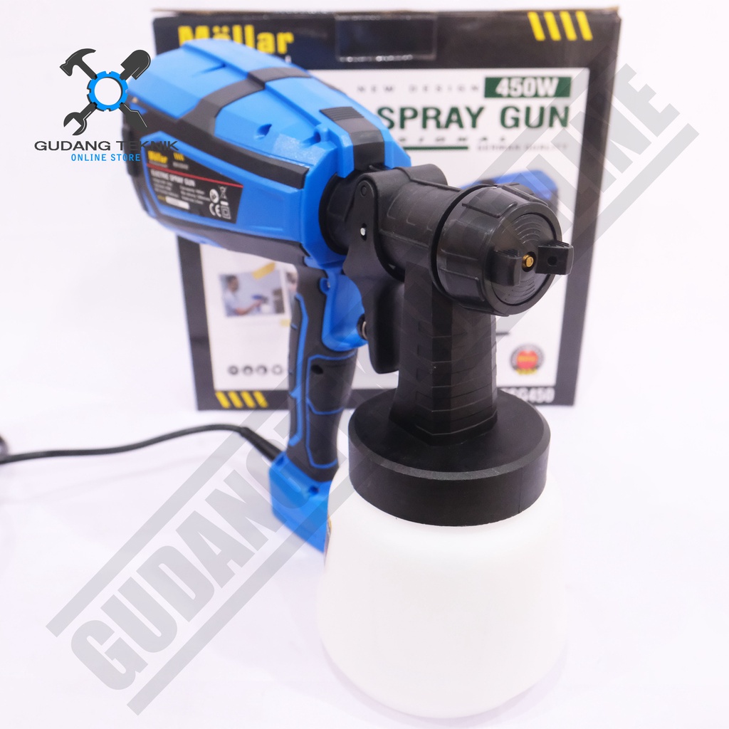 Electric Spray Gun Paint 450Watt ESG450 MOLLAR / Spraygun Listrik Alat Semprot Cat Minyak Thiner 450 Watt ESG 450 MOLLAR