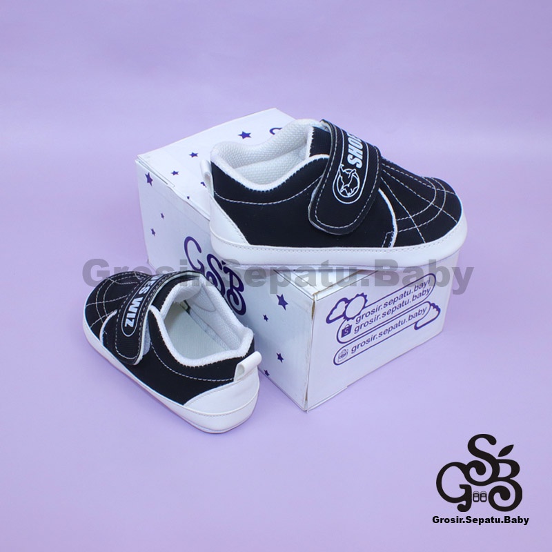 prewalker sepatu bayi laki laki perempuan umur 2 - 12 bulan model casual SPIDER polos ringan &amp; fleksibel