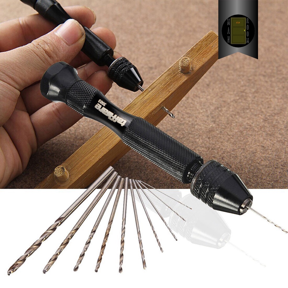 Bor Manual Mini Kecil DIY HSS PCB Dengan 10 Mata