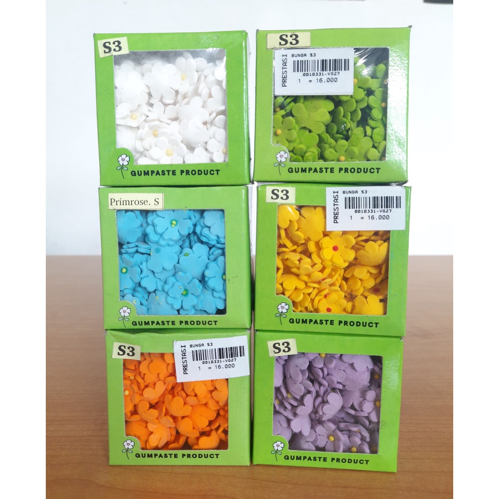 

Bunga gum paste / gum paste product / hiasan kue / bunga S3