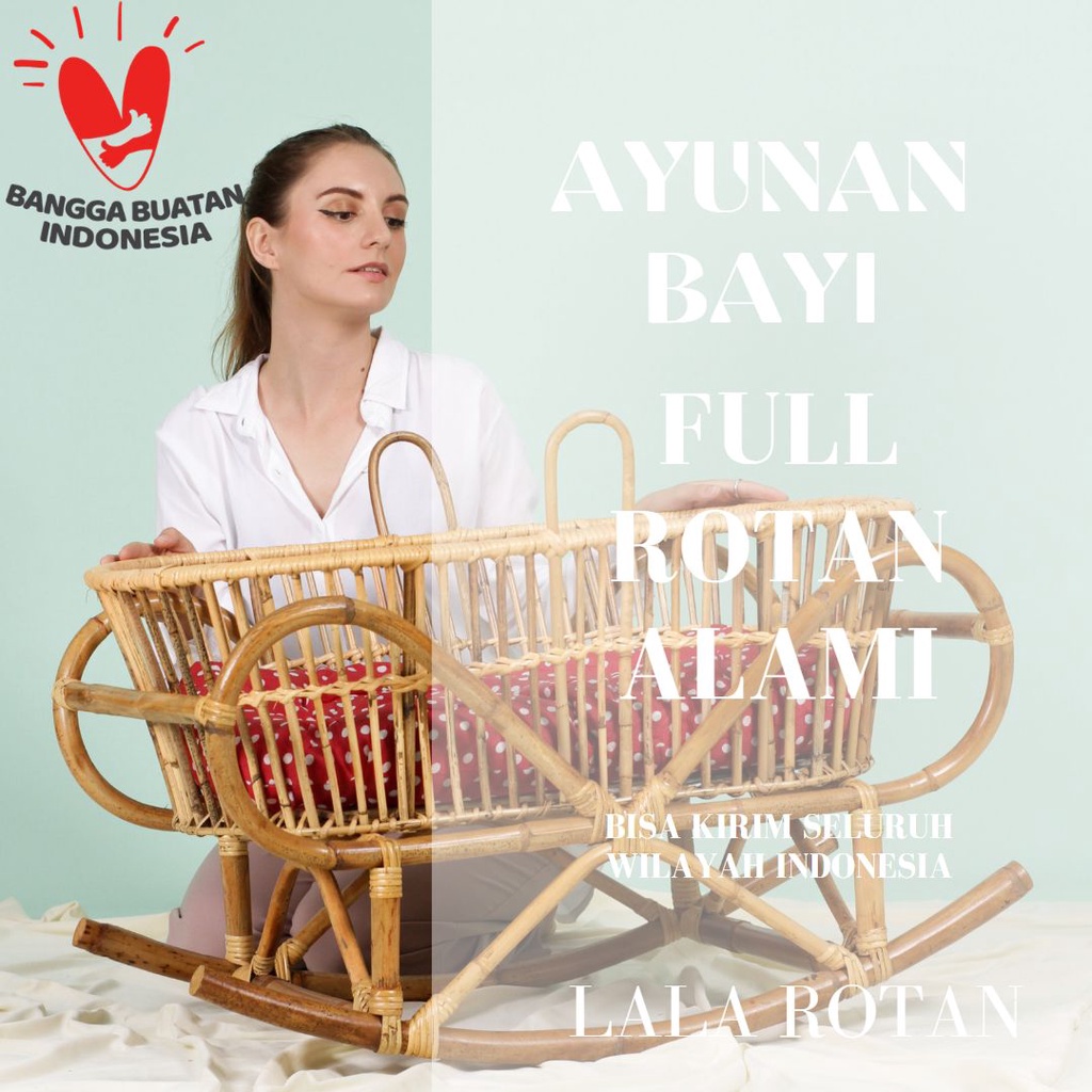 AYUNAN BAYI GOYANG/AYUNAN ROTAN BAYI/FULL ROTAN ALAMI