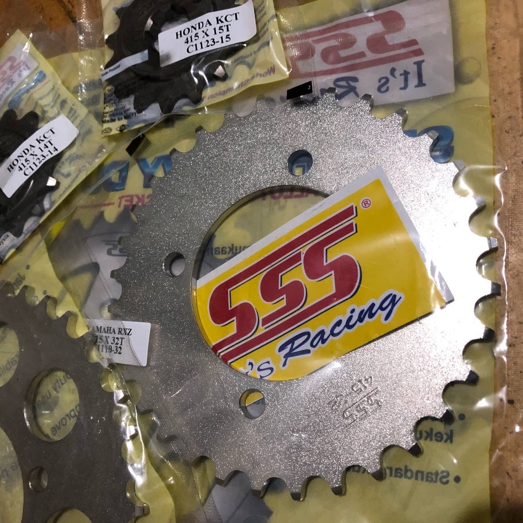 Gear Belakang SSS 415 Tipis 33 34 35 36 37 RX King Gir Triple S Yamaha Jupiter Vega Fizr RX