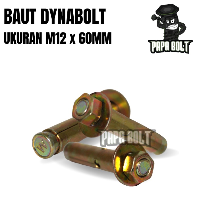 Dynabolt M12x60mm/ Baut Tanam / Dinabolt / Baut Beton 12x60mm