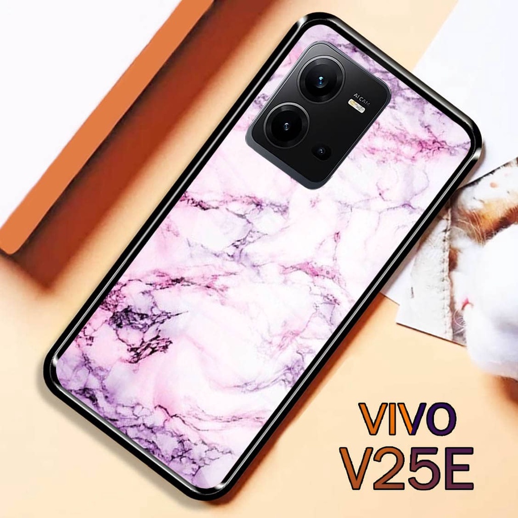 Softcase Glass Kaca VIVO V25E - Casing HP VIVO V25E [ S32 ].