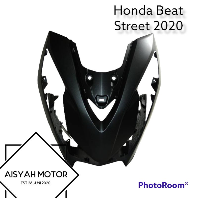 Cover Dasi Tameng Honda Beat Street Deluxe Warna Hitam Doff Tahun 2020