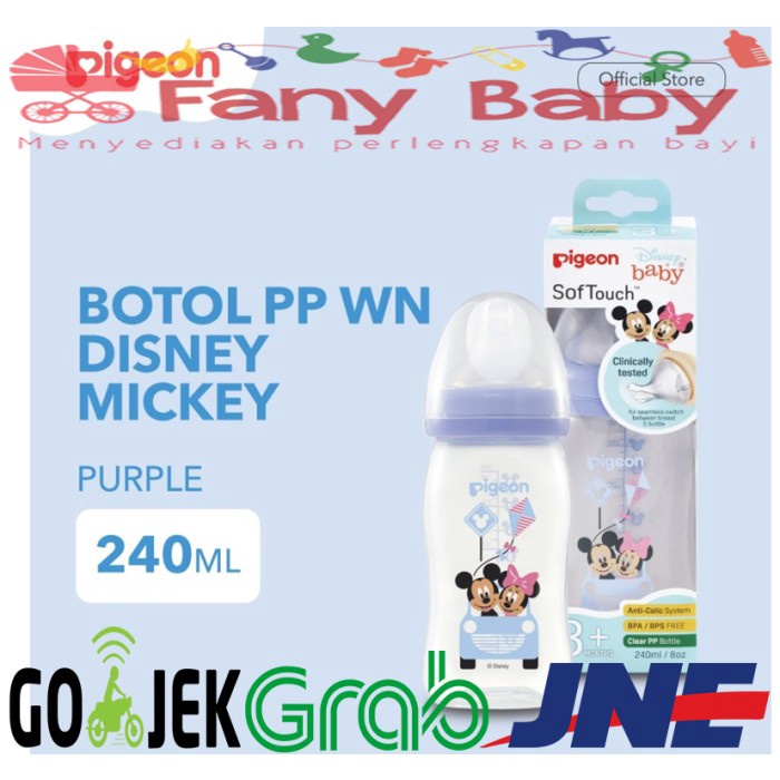 Dot Pigeon Botol Wide Neck 240Ml [ Disney ]
