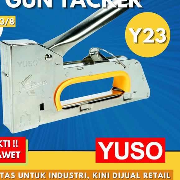

Mesin Hand Stapler Tacker Manual YUSO Y23 Tembak Staples 13/6 13/8