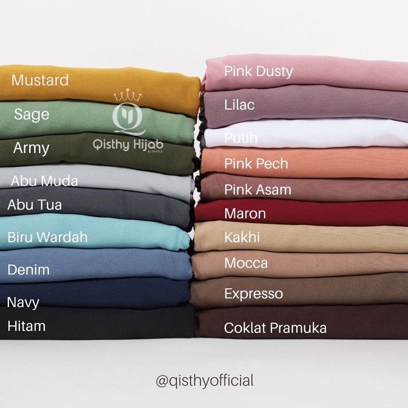 Khimar Arsyila | Khimar Instan Malay Jersey / Khimar Soft Ped Jersey / Jilbab Instan Syar’i | Hijab Menutup dada Jersey | Premium by Qisthy Hijab