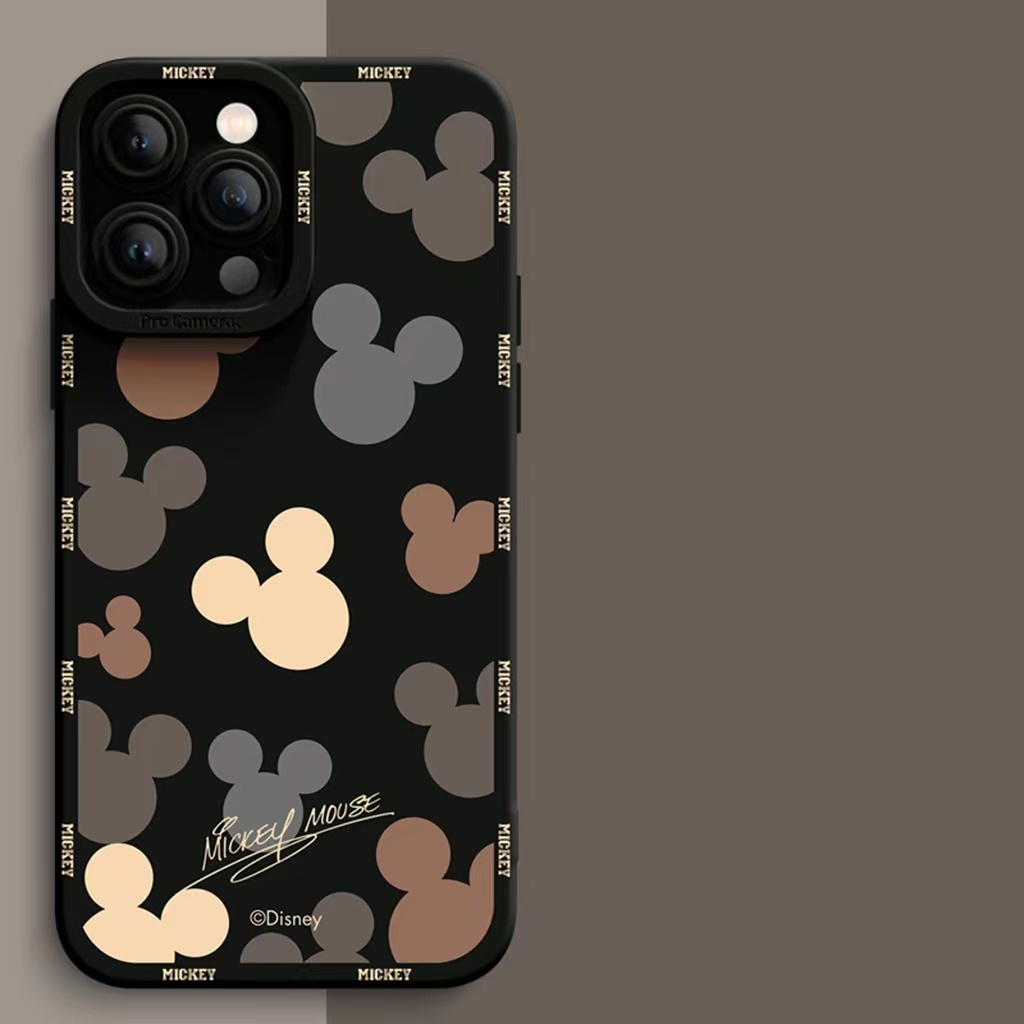 Ins Soft Case TPU Motif Mickey Mouse Untuk iPhone 14 14pro 14Plus 14prm 13pro 13pro 11 7Plus 8Plus Xr XS 12pro Max