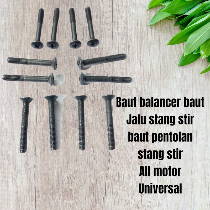 baut jalu stang pentolan stang stir Honda Supra  x125 Blade Revo Vario Beat Scoopy 6X45mm original