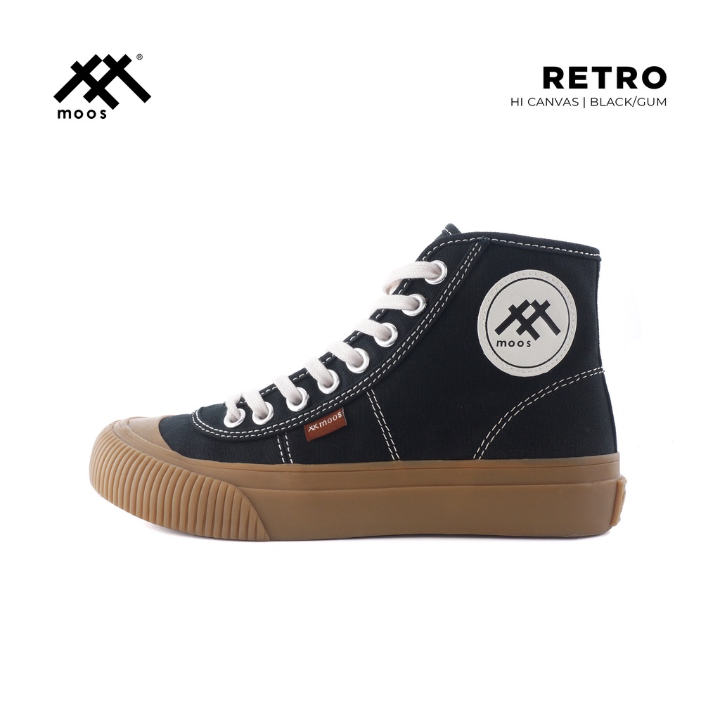Moos Footwear Hi Retro Black/Gum