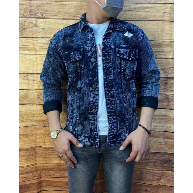 jaket jeans pria dewasa / jaket jeans premium / jaket jeans pria branded