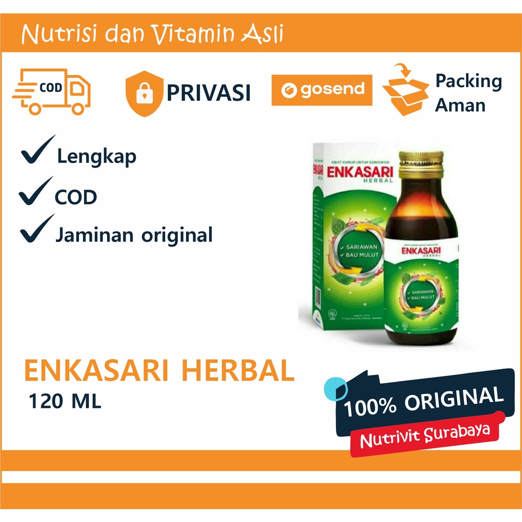 Enkasari Herbal 120ml / obat sariawan