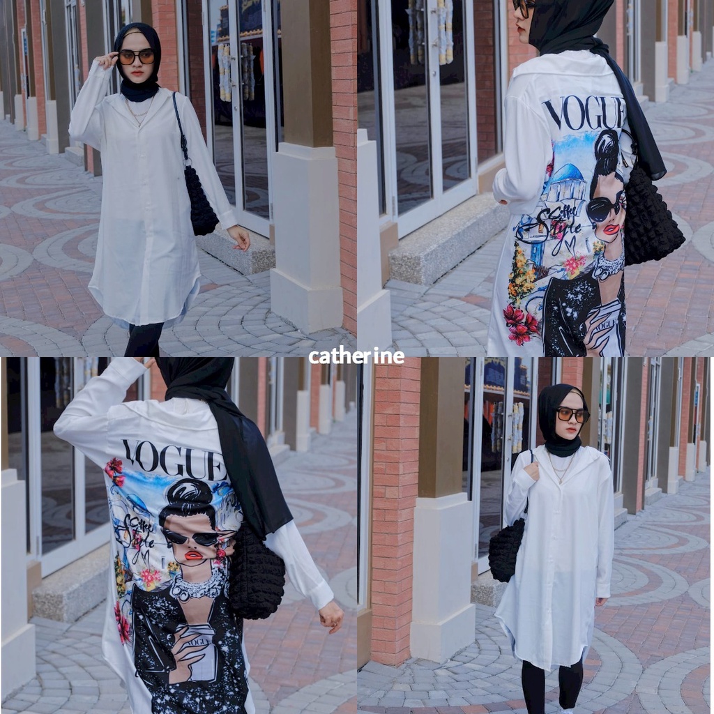 TUNIK ZERRIN/TUNIK KANCING HIDUP/TUNIK WANITA/ATASAN MUSLIMAH