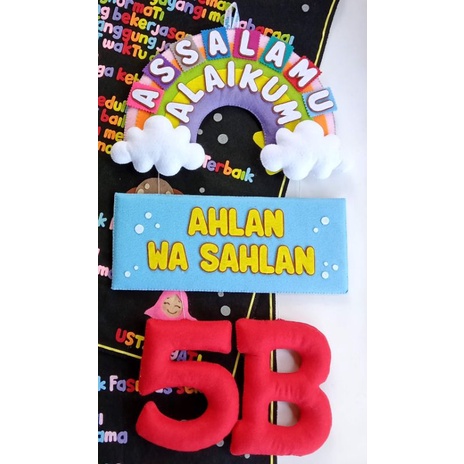 Hiasan kelas / hiasan dinding kelas / hiasan pintu kelas / dekorasi kelas