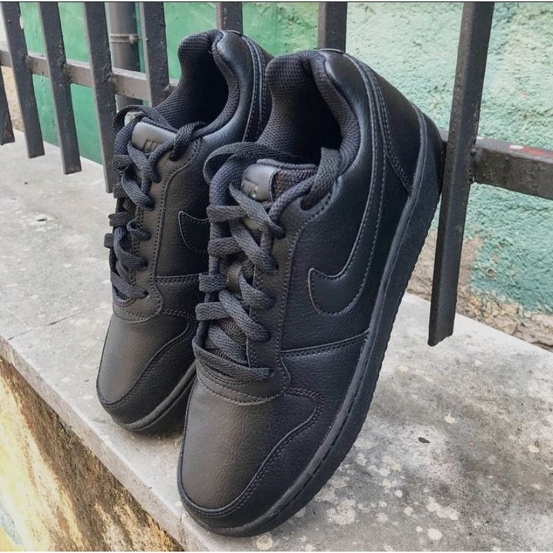 Sepatu Nike Ebernon Low Triple Black