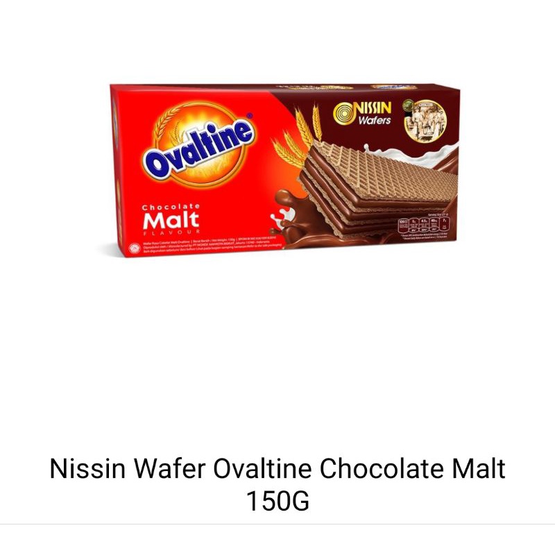 

Nissin Wafer Ovaltine Chocolate malt 150g