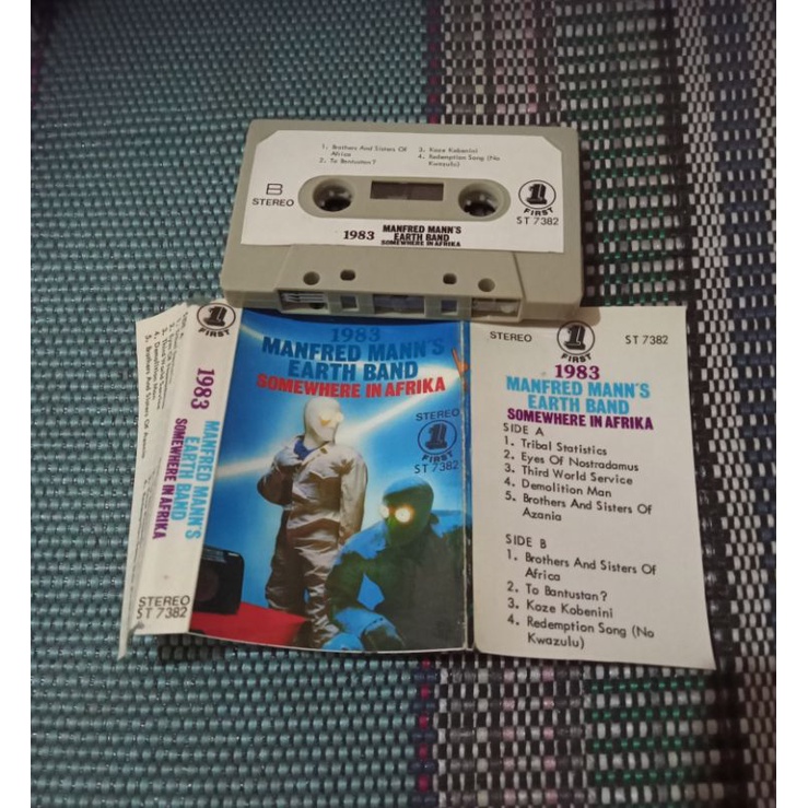 Kaset pita Manfred Mann's Earth Band - somewhere in afrika