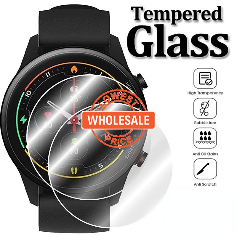 Pelindung Layar Tempered Glass Anti Gores Transparan Ultra Tipis Untuk Xiaomi Watch S1 Pro