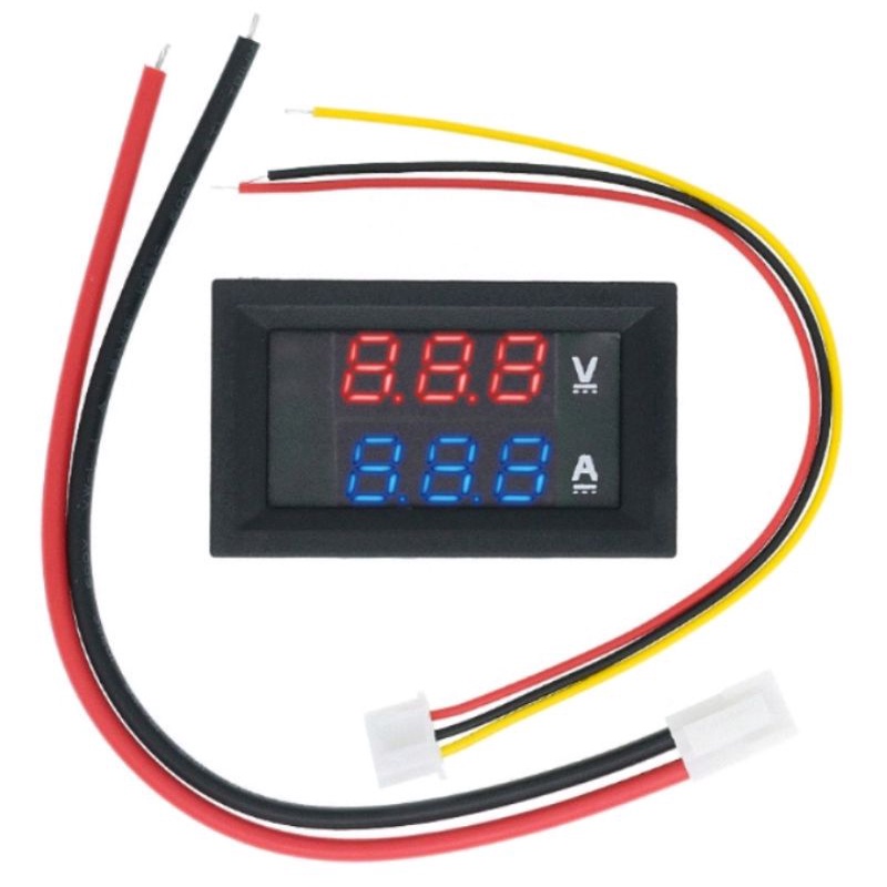 Panel Voltmeter Ammeter Digital DC 0-100V 10A Display Ganda 0.28&quot;