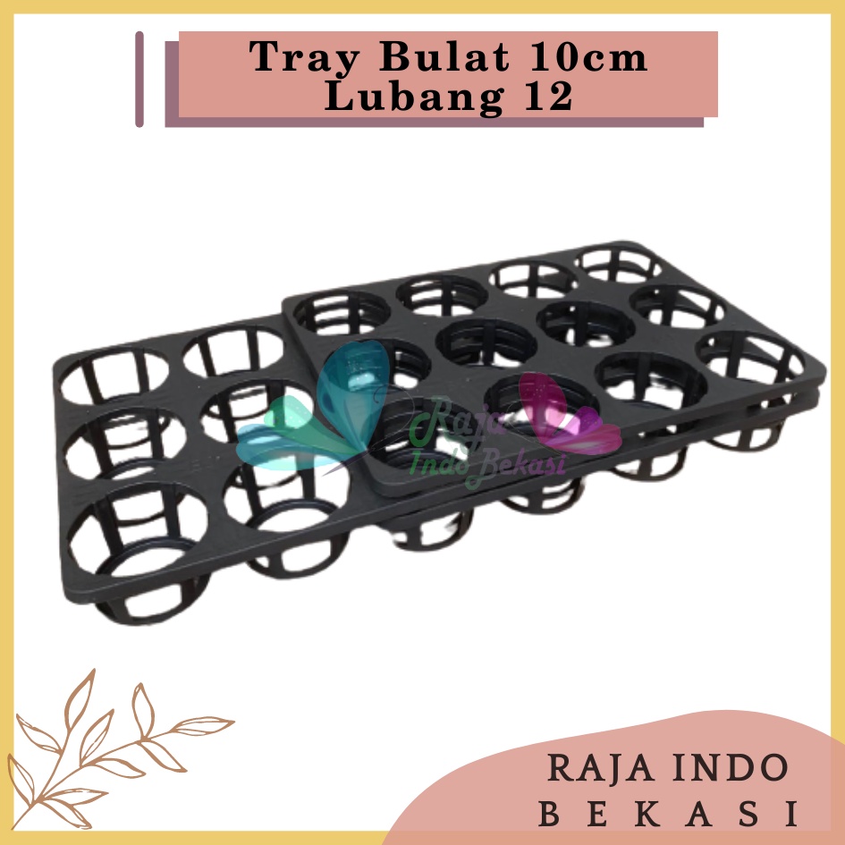 Tray Bulat 10cm Lubang 12 Untuk Anggrek/Pot Semai Pot Bulat Bibit Benih Flexible-Tray Anggrek 12 Lubang /Tray Anggrek Dewasa 3,5&quot;