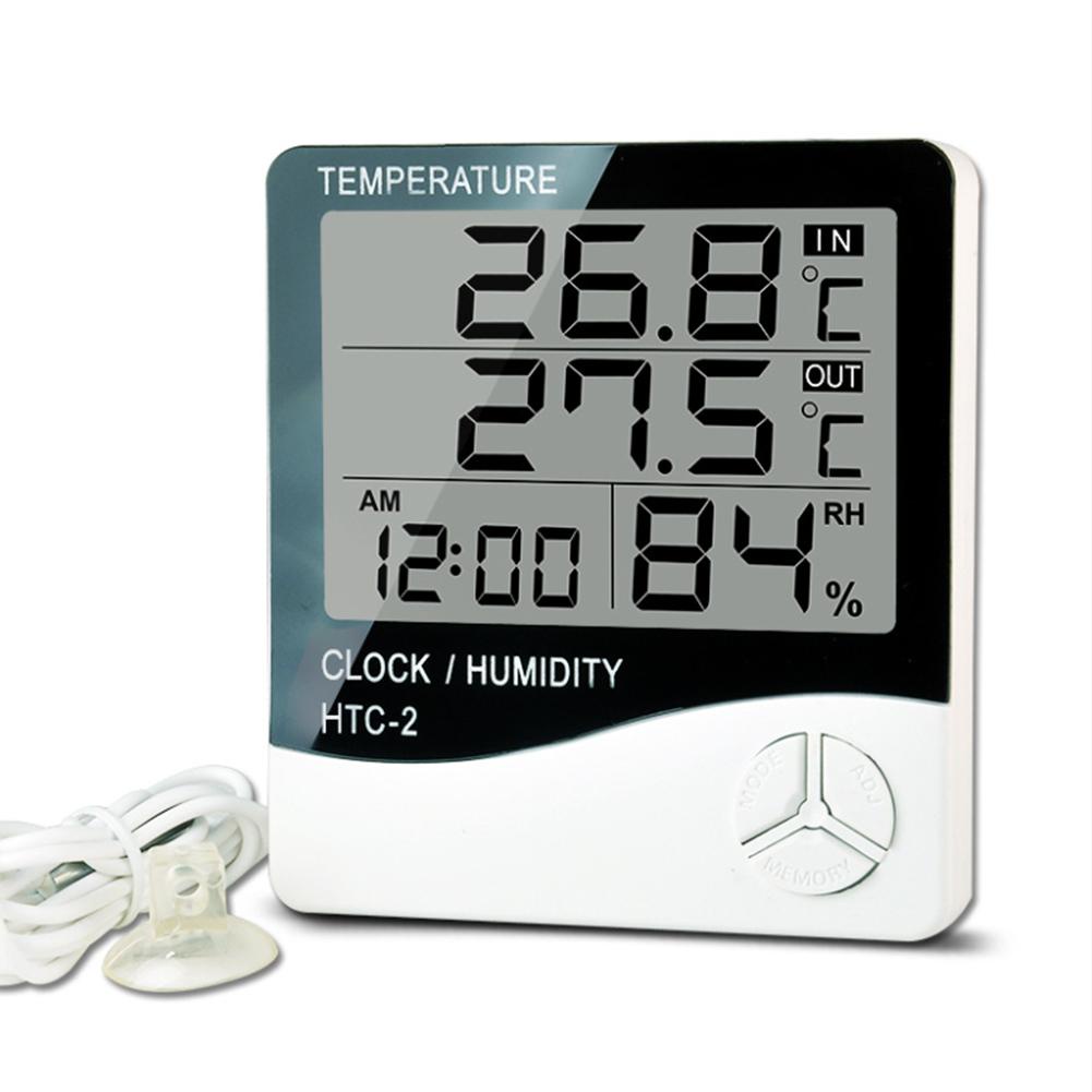 Hygrometer Termometer Ruangan Digital Jam Thermometer Indoor HTC HTC1 HTC2 HTC8