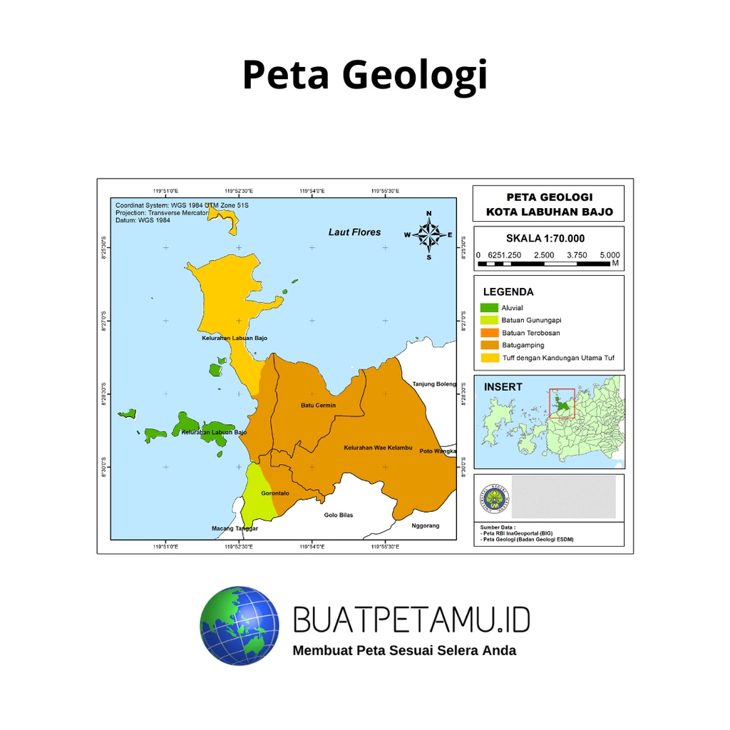 Jasa Buat Peta Tematik Geologi Custom Digital dan Cetak [buat_petamu.id]