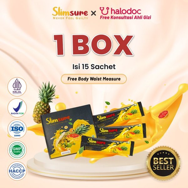 Slimsure Minuman Diet Pelangsing badan - 1 Box isi 15sachet