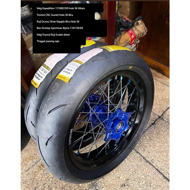 BANSET SUPERMOTO CRF VELG 17 HOLE 36 EXPEDITION