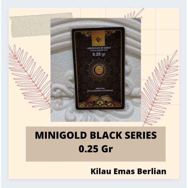 Minigold Black Series 0.25gr / gift LM / souvenir LM 0.25gr