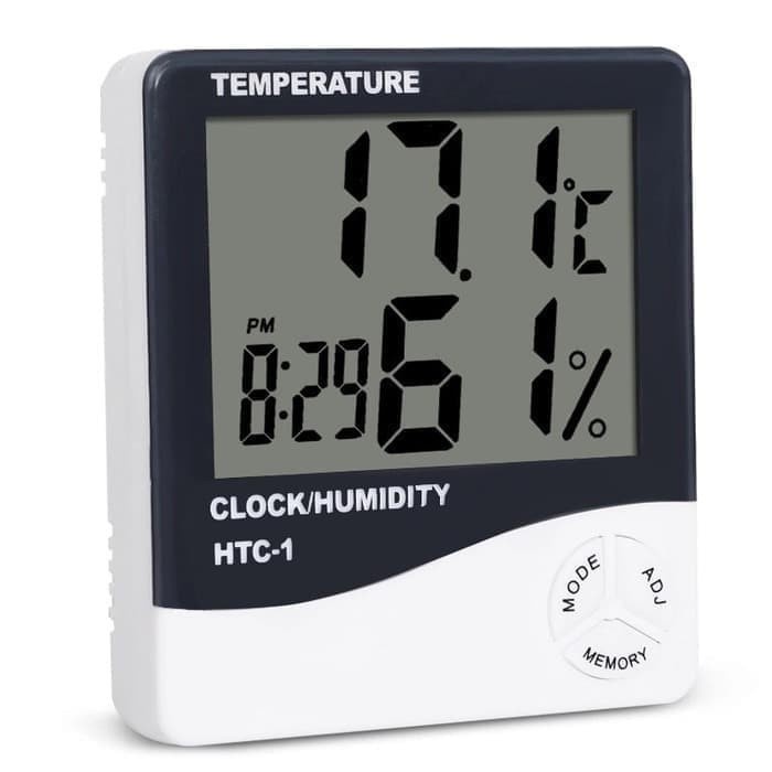 Hygrometer Termometer Ruangan Digital Jam Thermometer Indoor HTC HTC1 HTC2 HTC8