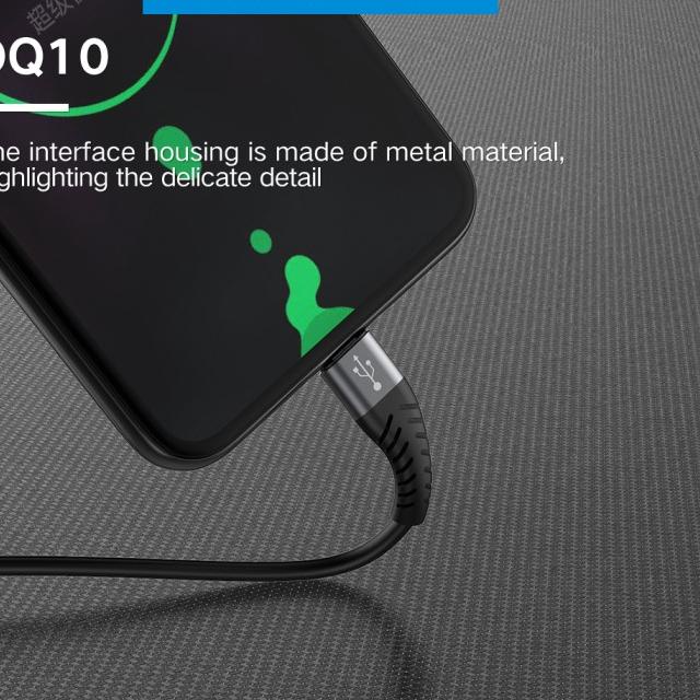 FOOMEE DL10, DQ10, DT10 Data Cable 2.4A Max 1M - Micro