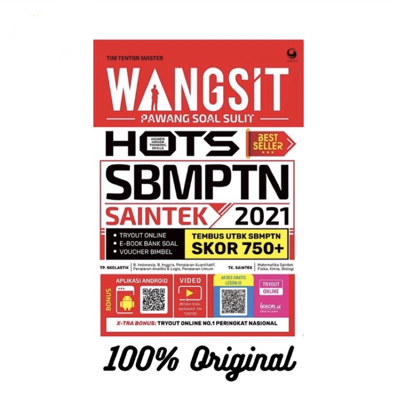 BUKU WANGSIT SAINTEK 2021/ BUKU PAWANG SULIT SOAL/ BUKU LOLOS UTBK/ BUKU LOLOS SBMPTN/ PRELOVED BUKU