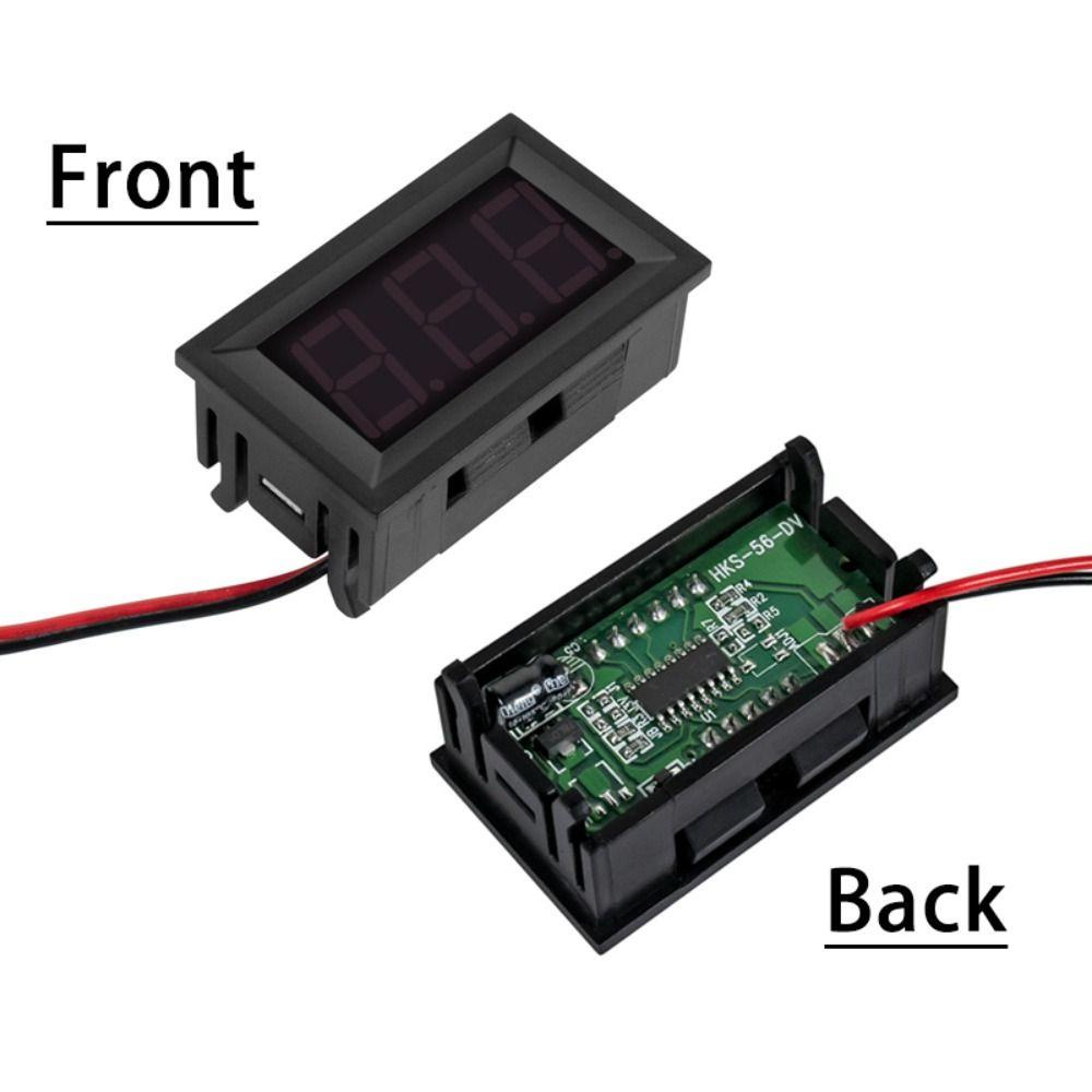 Lanfy Otomotif Voltmeter Digital Display LED Display Mobil Motor Motor Monitor Pengukur Tegangan Voltage Tester Digital Voltmeter Pengukur Tegangan