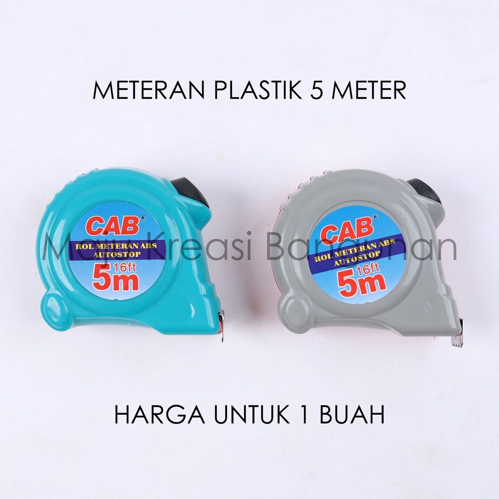 TERMURAH Meteran Plastik Karet 5 Meter Self Stop Lock 5M Measuring Tape 5 M Rol Meter Harga Grosir