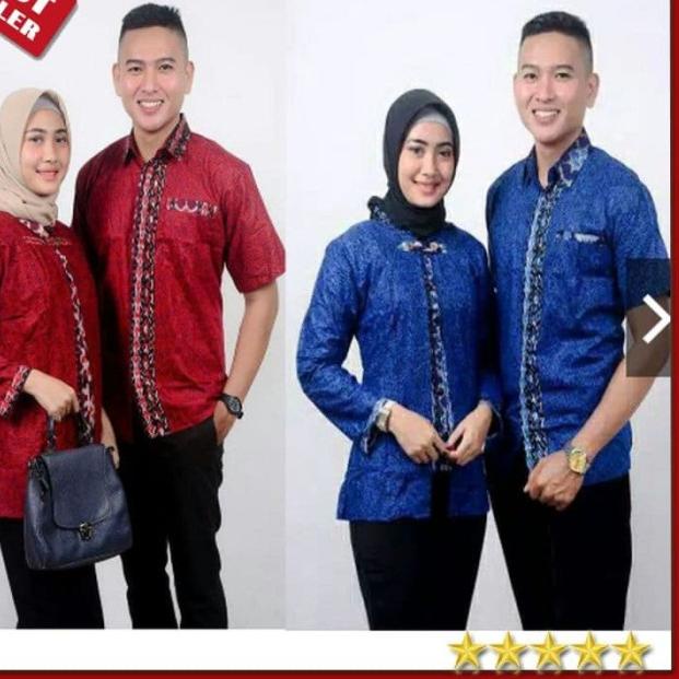 BATIK COUPLE SARIMBIT HEM BLOUSE MEGA MENDUNG/BATIK COUPLE/PRIA/KERIS