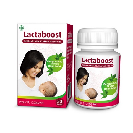 Lactaboost ED 09-2023 ASI Booster Pelancar Asi Ekstrak Daun Katuk / Suplemen Vitamin Herbal Untuk Melancarkan ASI - 30 Kaplet