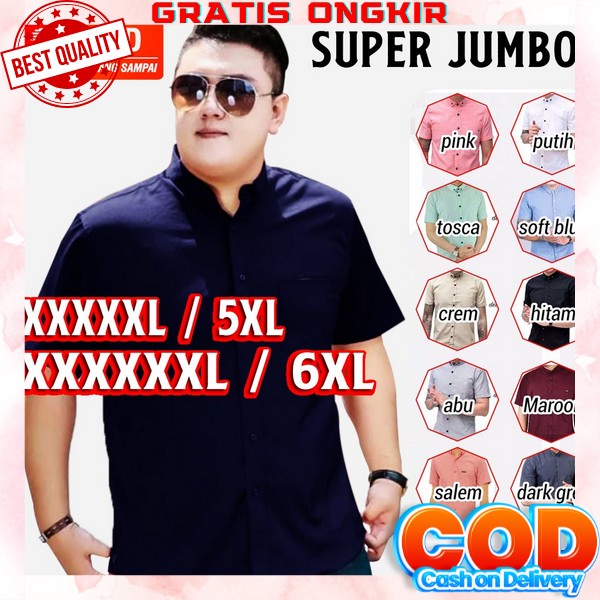 Hem Cowok Bigsize Atasan Cowo Jumbo Casual Bsju Kemeja Formal Bj Kerja Hem Formal Kemejs Cowok Keren