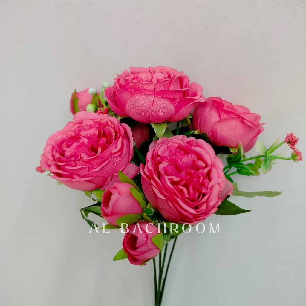 BUNGA PLASTIK PEONY HN B8101 BUNGA ARTIFICIAL DEKORASI RUMAH WEDDING