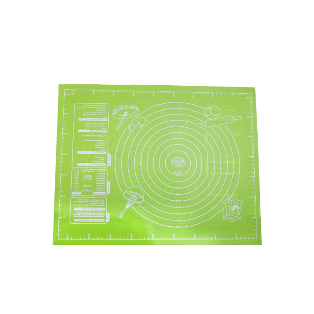 Alas Silikon Anti Lengket Baking Sheet Cupcake Dessert Sabun Rolling Kneading Mat Alas Baking Dengan Skala Pastry Fondant Mat