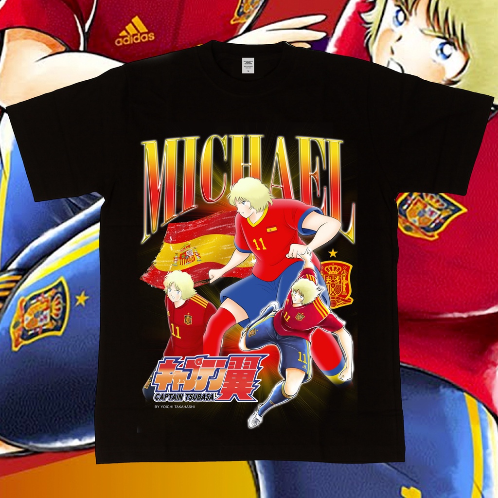 Animood - Tshirt Michael Spain Captain Tsubasa World Cup Homage Series