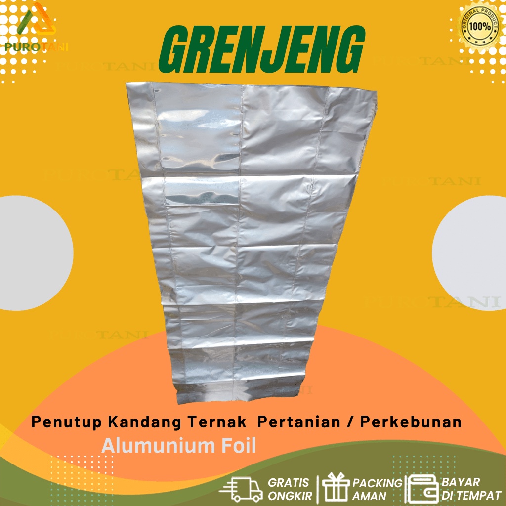 Grenjeng Foil Tebal 2x2.5AN meter Penutup Kandang Ternak Pertanian