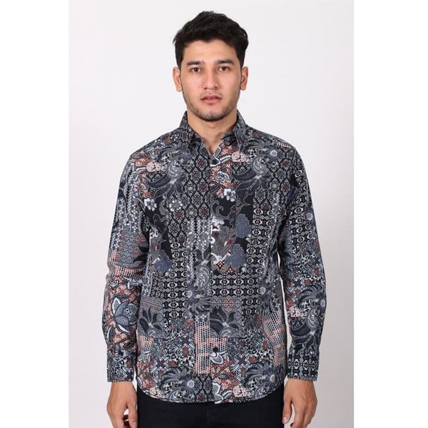 Baju / Kemeja Batik Pria Cressida CMBL.6B004-5A Lengan Panjang Reguler [0218]