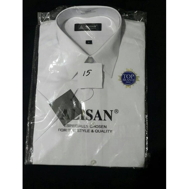 kemeja Alisan Lengan pendek putih - 14