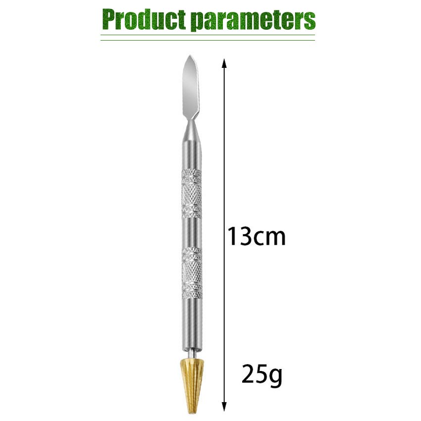 

RK Dual-Purpose 2 Brass Head Leather Edge Oil Gluing Dye Pen Paint Roller Tool DIY Leather Craft