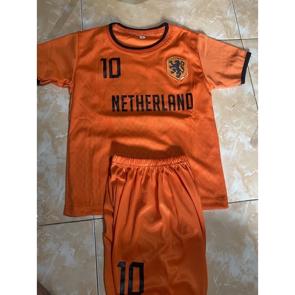 Jersey kids belanda home kids piala dunia anak world cup 2022